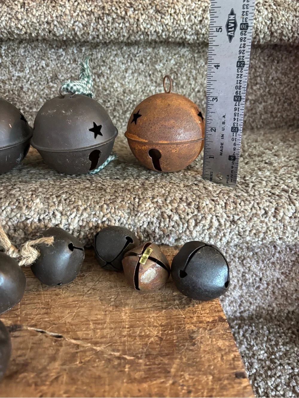 Rustic Brown & Black Jingle Bell Wall Decor - Home Wall Decor
